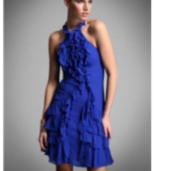 Karen Millen blue ruffle dress - Picture 6 of 11